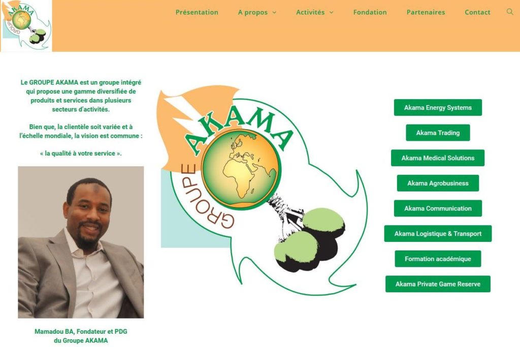 Site web du Groupe AKAMA